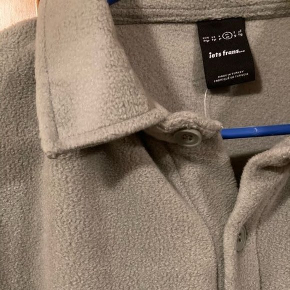 Seafoam Button-Through Fleece Shirt - Picture 3 of 6